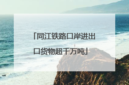 同江铁路口岸进出口货物超千万吨