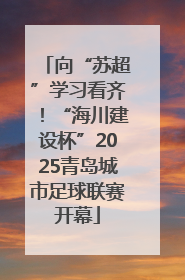向“苏超”学习看齐！“海川建设杯”2025青岛城市足球联赛开幕