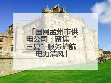 国网孟州市供电公司：聚焦“三夏”服务护航电力清风