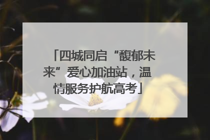 四城同启“馥郁未来”爱心加油站，温情服务护航高考