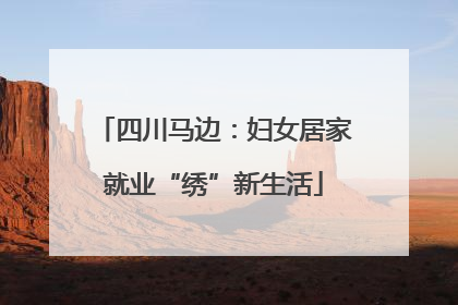 四川马边：妇女居家就业“绣”新生活