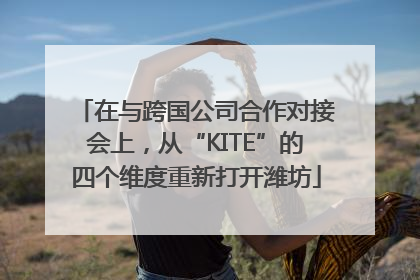 在与跨国公司合作对接会上，从“KITE”的四个维度重新打开潍坊