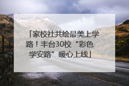 家校社共绘最美上学路！丰台30校“彩色学安路”暖心上线