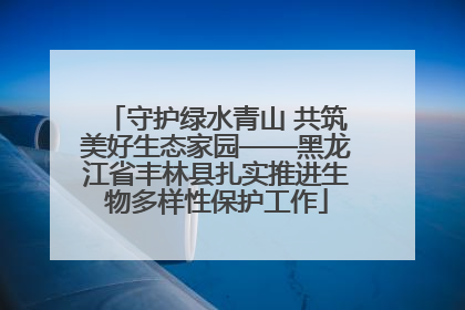 守护绿水青山 共筑美好生态家园——黑龙江省丰林县扎实推进生物多样性保护工作