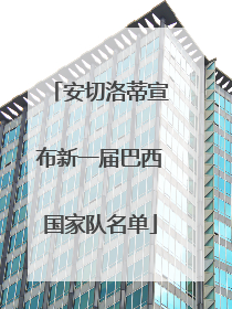 安切洛蒂宣布新一届巴西国家队名单