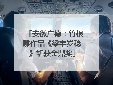 安徽广德：竹根雕作品《梁丰岁稔》斩获金鼎奖