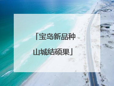 宝岛新品种 山城结硕果