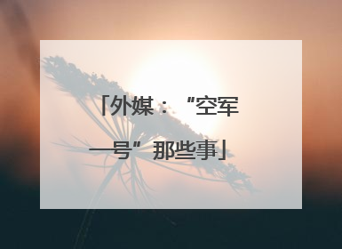 外媒：“空军一号”那些事
