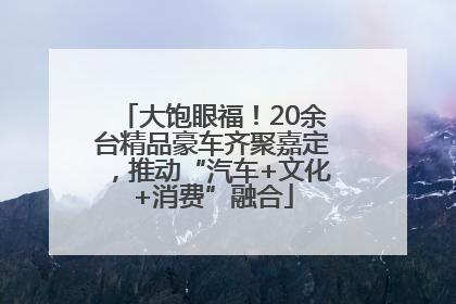 大饱眼福！20余台精品豪车齐聚嘉定，推动“汽车+文化+消费”融合