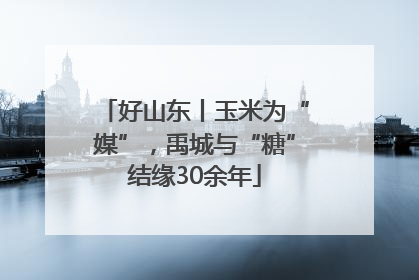 好山东丨玉米为“媒”，禹城与“糖”结缘30余年