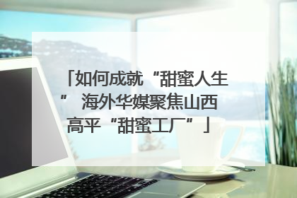 如何成就“甜蜜人生” 海外华媒聚焦山西高平“甜蜜工厂”