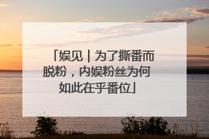 娱见｜为了撕番而脱粉，内娱粉丝为何如此在乎番位