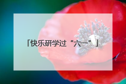 快乐研学过“六一”