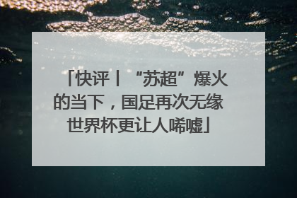快评丨“苏超”爆火的当下，国足再次无缘世界杯更让人唏嘘