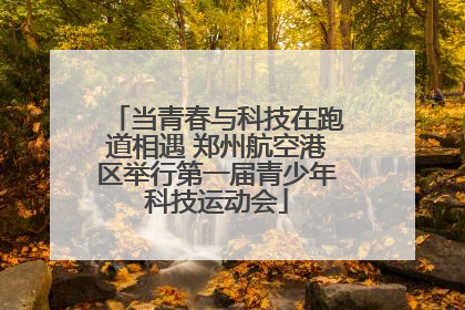 当青春与科技在跑道相遇 郑州航空港区举行第一届青少年科技运动会
