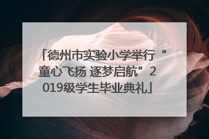 德州市实验小学举行“童心飞扬 逐梦启航”2019级学生毕业典礼