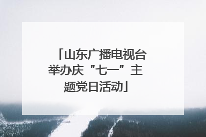 山东广播电视台举办庆“七一”主题党日活动