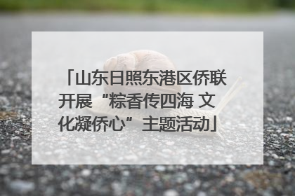 山东日照东港区侨联开展“粽香传四海 文化凝侨心”主题活动