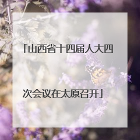 山西省十四届人大四次会议在太原召开