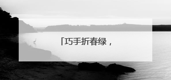 巧手折春绿，童心护家园