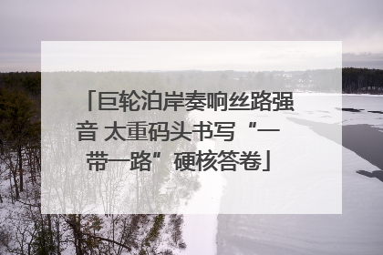 巨轮泊岸奏响丝路强音 太重码头书写“一带一路”硬核答卷