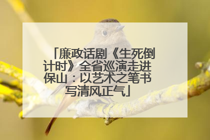 廉政话剧《生死倒计时》全省巡演走进保山：以艺术之笔书写清风正气