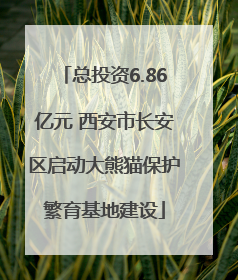 总投资6.86亿元 西安市长安区启动大熊猫保护繁育基地建设
