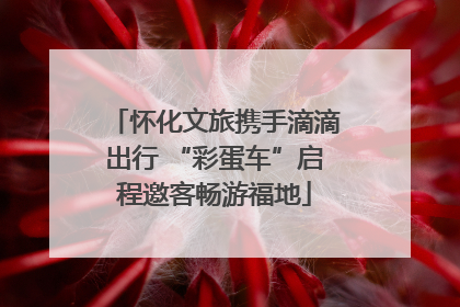 怀化文旅携手滴滴出行 “彩蛋车”启程邀客畅游福地