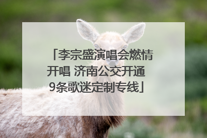 李宗盛演唱会燃情开唱 济南公交开通9条歌迷定制专线