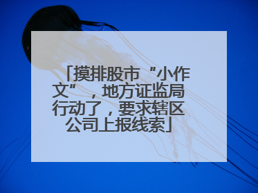 摸排股市“小作文”，地方证监局行动了，要求辖区公司上报线索