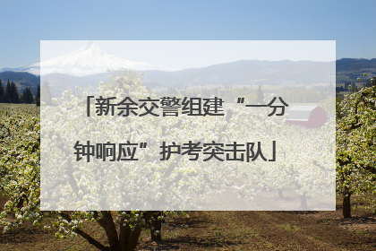 新余交警组建“一分钟响应”护考突击队