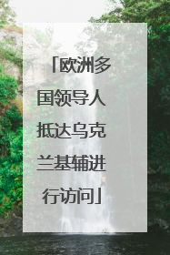 欧洲多国领导人抵达乌克兰基辅进行访问