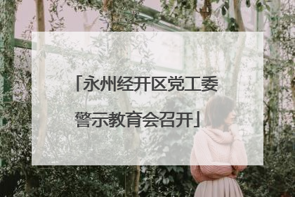 永州经开区党工委警示教育会召开