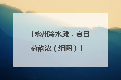 永州冷水滩：夏日荷韵浓（组图）