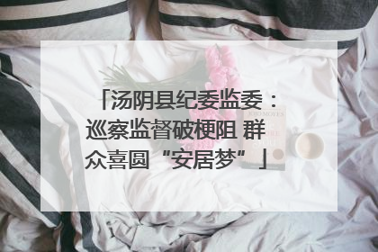 汤阴县纪委监委：巡察监督破梗阻 群众喜圆“安居梦”