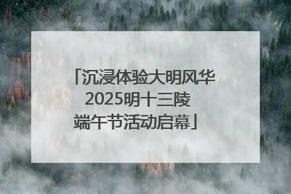 沉浸体验大明风华 2025明十三陵端午节活动启幕