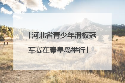河北省青少年滑板冠军赛在秦皇岛举行