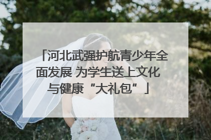 河北武强护航青少年全面发展 为学生送上文化与健康“大礼包”