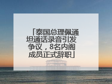 泰国总理佩通坦通话录音引发争议，8名内阁成员正式辞职