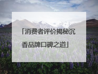 消费者评价揭秘沉香品牌口碑之道