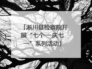 淅川县检察院开展“七个一·庆七一”系列活动