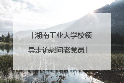 湖南工业大学校领导走访慰问老党员