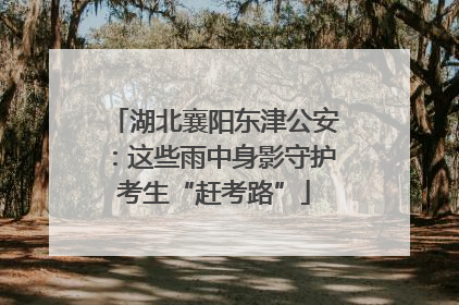 湖北襄阳东津公安：这些雨中身影守护考生“赶考路”