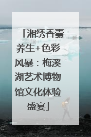 湘绣香囊养生+色彩风暴：梅溪湖艺术博物馆文化体验盛宴