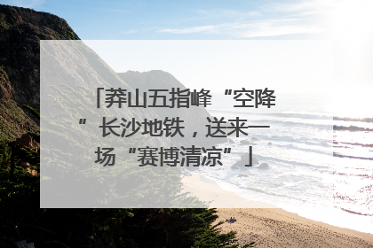 莽山五指峰“空降”长沙地铁，送来一场“赛博清凉”