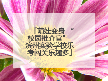 萌娃变身 “校园推介官” 滨州实验学校乐考闯关乐趣多