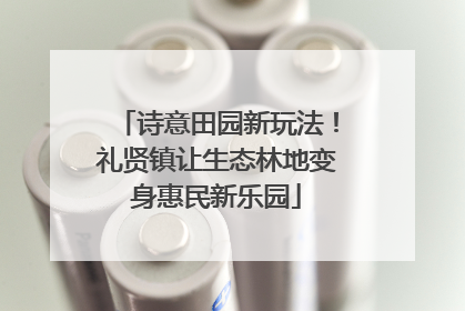 诗意田园新玩法！礼贤镇让生态林地变身惠民新乐园