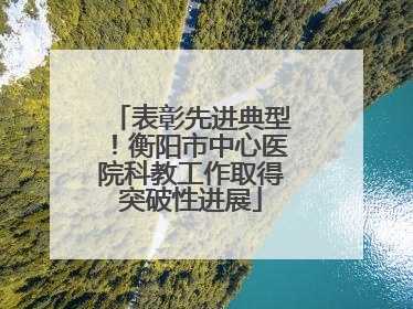 表彰先进典型！衡阳市中心医院科教工作取得突破性进展