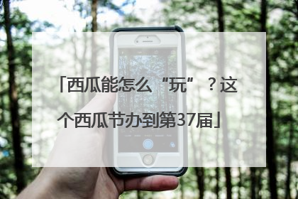 西瓜能怎么“玩”？这个西瓜节办到第37届