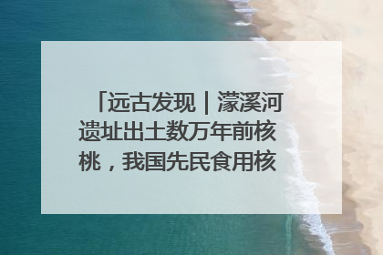 远古发现｜濛溪河遗址出土数万年前核桃，我国先民食用核桃历史大幅提前